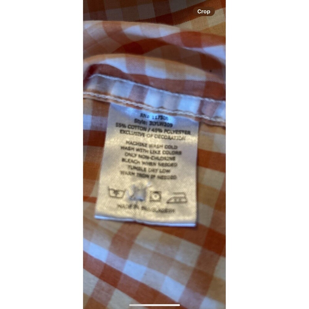 Levis Modern Plaid Western Shirt Mens Size Large Long Sleeve Pearl Snap Vintage - Picture 9 of 9